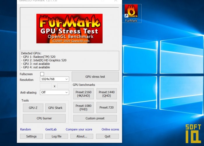 download the last version for windows Geeks3D FurMark 1.35